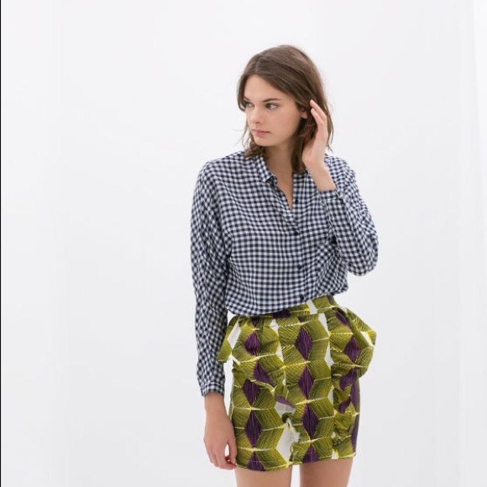 NWOT Zara Ruffle Skirt